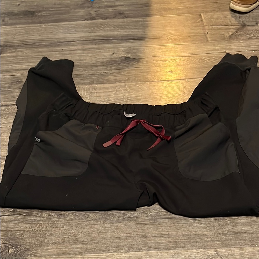 Disney Figs Black Scubs Pants with Drawstring Casual Fit